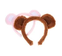 KAILIKETIY 2 Stück Teiliges Cartoon Bärenohren Haarband für Damen Weiches Bequemes Stirnband als Süßes Accessoire und Fotorequisite Geeignet für Partys Maskeraden und Teenager Mädchen
