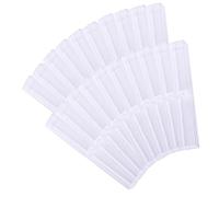 KAILIKETIY 20 Stück Transparente Kunststoff Stifteetuis Stabiler Federmäppchen Organizer 15,5x2,5x2,5cm Wiederverwendbar Für Stiftaufbewahrung Bei Feierlichkeiten Und Bürobedarf