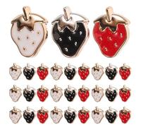 KAILIKETIY 30 Stück Harz Erdbeerknöpfe zum Nähen Glatte Oberfläche Langlebig Selbstgemacht Kinderkleidung Verzierung