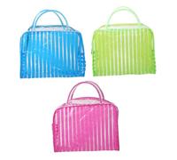 KAILIKETIY 3stücke Durchsichtige Kulturbeutel Transparent wasserdichte Make-up-Tasche Aus Kunststoff Transparenter Kosmetik-Organizer Für Reisen Mit Reißverschluss Strandtaschen-Organizer