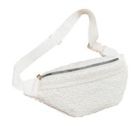 KAILIKETIY Gürteltasche aus Weichem Plüschmaterial für Frauen Kompakte Hüfttasche in Schlichtem Design Geeignet für Studenten zum Wandern und Reisen