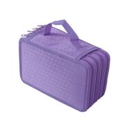KAILIKETIY Multifunktionales Federmäppchen Slots Nylon Pencil Organizer Mit Tragegriff Stifttasche Für Schüler Künstler Mädchen Jungen Lila Schreibwaren Tasche Für Schule Büro Reise