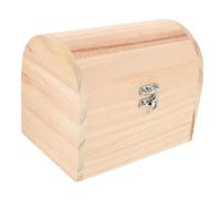 KAILIKETIY Unlackierte Kleine Holzschatulle Mit Gebogenem Deckel Handgefertigte Schmuckaufbewahrungsbox Aus Holz Für Schmuck Und Kleinteile Dekorative Vintage Aufbewahrungsbox Zur Heimorganis