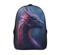 kaiyun Cool Drache Head Kinderrucksack Freizeit Rucksack Kinder Schulrucksack Teenager Tier Drucken 16 inch