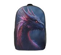 kaiyun Cool Drachen Head Kinder Schulranzen,Teenager Schulrucksack,Leichtgewicht Tier Tagesrucksack Design 17inch