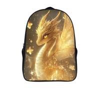 kaiyun Drache Rucksack Kinder Schulrucksack Magic Blume Schultasche 3D Gedruckte Grund- Und Mittelschüler Schulranzen 16 inch