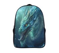 kaiyun Draches 3D Printed Dungeons-Stil Rucksäcke,Grosse Kapazität Schulranzen Reiserucksäcke Büchertaschen Kinder Schultasche 16 inch