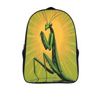 kaiyun Gottesanbeterin Rucksack Kinder Schulrucksack Sonnenstrahlen-Cartoon Schultasche 3D Gedruckte Grund- Und Mittelschüler Schulranzen 16 inch