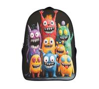 kaiyun Süßes kleines Monster Kinderrucksack Mit Gepolsterten Schultergurten Cartoon Rucksack,für Kinder Zum Mitnehmen Zur,in Den Urlaub Usw.16 inch