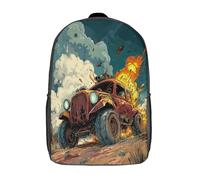 kaiyun Zerstörungskunststil Rucksack Kinder Schulrucksack Cartoon-Zeichnung Schultasche 3D Gedruckte Grund- Und Mittelschüler Schulranzen 17inch