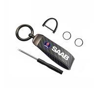 KAJAME Auto Schlüsselanhänger Kompatibel mit für saab 9-2X 9-3 9-5 9-7x 9-7 9-4x Schlüsselring Autozubehör, A-L