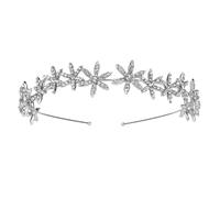 KAJNBN Eleganter Kopfschmuck mit aus Silberner Design Stern Haarschmuck Legierung Komfortabel zu Tragen Einfacher Chic für und Brautfrisur Braut