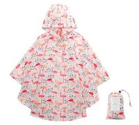 KAKU NANU Regenponcho Kinder Regencape Poncho mit Kapuze Wasserdicht Regen Cape Regenponcho Leicht Jungen Mädchen Wiederverwendbar 98 104 110