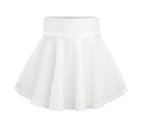 KAKU NANU Rock Mädchen Hosenrock Minirock Rock mit Hose Drunter Skort Mädchen Kleidung Weiß 9 10 Jahre 134 140