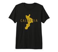 Kalabrische Karte Word Art - Kalabrien Italien Souvenir Premium T-Shirt