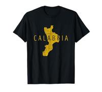 Kalabrische Karte Word Art - Kalabrien Italien Souvenir T-Shirt