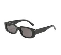 Kalastussaari Vintage Retro 70er Sonnenbrille Rechteck Sonnenbrille Sonnenbrille für Frauen Männer graue Linse, Vintage Sonnenbrille