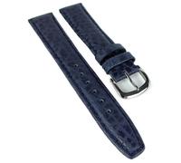 Kalb Matt Ersatzband Uhrenarmband Kalbsleder Dunkelblau 20638S