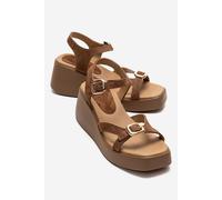 Kalia Leder Keilabsatz Sandale EU 38