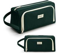 KALIDI Federmäppchen Mäppchen Federtaschen 2 Fächer, extra groß Pencil Case Stifte Etui Schule, Aesthetic Federmäppchen Mäppchen für Mädchen und Jungen, Cord Grün