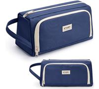 KALIDI Federmäppchen Mäppchen Federtaschen 2 Fächer, extra groß Pencil Case Stifte Etui Schule, Aesthetic Federmäppchen Mäppchen für Mädchen und Jungen, Nylon Navy