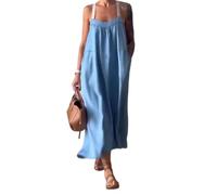 KaloKLU Europa und die Vereinigten Staaten im Sommer Neue Freizeit-Baumwolle Röcke blau