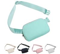 KaloKLU Gürteltasche, Bauchtasche für Damen und Herren, mit verstellbarem Riemen, kleine Hüfttasche für Reisen, Workout, Laufen, Wandern, Braun, Small, Sportlich