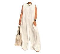 KaloKLU Sommerweibliche Kleidung reine Farbe, breite Beine mit Lange Farbe Kleidung