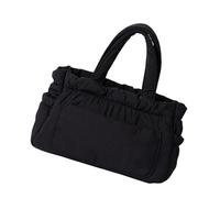 Kalttoy Damen Große gesteppte Puffertasche weich gepolsterte Daunen Winter Handtasche geräumige Schultertasche Nylon Crossbody Shopper geräumig Einkaufen, Schwarz , One Size