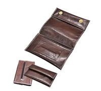 KALUROIL Leder Tabaktasche, Tabakbeutel Leder mit Platz für Tabak, Filter, Magnetverschluss und Blättchen-Halter, Mit Extra Tasche für weiteres Zubehör, Drehtabak Tasche für Damen und Herren