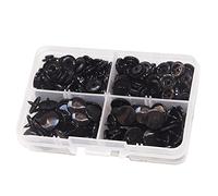 KAM Snaps Schwarz, 50set T5 Druckknöpfe Handgemachte Knöpfe Nähen