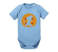 Kamehameha im Dragonball Strampler Body Dragon Master Son Ball Vegeta Turtle Roshi Db, Größe:68;Farbe:Babyblau