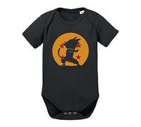 Kamehameha im Dragonball Strampler Body Dragon Master Son Ball Vegeta Turtle Roshi Db, Größe:68;Farbe:Schwarz