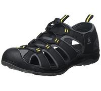 Kamik Herren Sandale 'BYRONBAY2' schwarz / basaltgrau / gelb, Größe 41, 6621938 Schwarz / Basaltgrau / Gelb 41