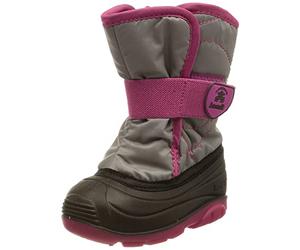 Kamik Jungen Mädchen SNOWBUG3 Winterstiefel, Grey/PINK, 23 EU