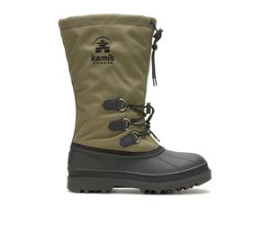Kamik M Canuck Grün - wasserdichte robuste Herren Outdoor Winterstiefel, Größe EU 42 - Farbe Dark Olive