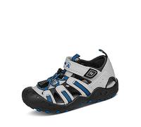 Kamik Unisex Kinder Crab Geschlossene Sandalen, Grey LT Blue, 23 EU
