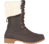 Kamik W Sienna F 2 Braun - Stylisher Warmer Damen Leder Winterstiefel, Größe EU 40 - Farbe Dark Brown
