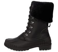 Kamik W Sienna F 2 Schwarz - Stylisher Warmer Damen Leder Winterstiefel, Größe EU 39 - Farbe Black