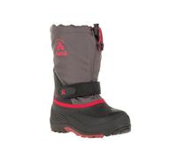 Kamik Waterbug 5 Waterproof Adjustable Winter Boots Schneestiefel, Charcoal/Rot, 32 EU