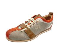 Kamo-Gutsu Herren Sneaker Freizeitschuhe - Rosso Cemento - Tifo 017 Lederschuhe Made in Italy (grau, EU Schuhgrößensystem, Erwachsene, Herren, Numerisch, M, 43)