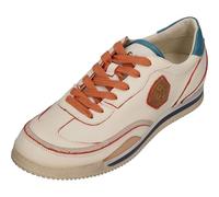 Kamo-Gutsu Herrenschuhe Sneakers Scudo 006 Crema+Arancio, Größe:42 EU
