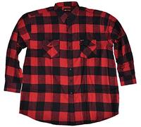 KAMRO Übergrößen ! Flanell-Hemd im Holzfäller Stil Rot/Schwarz kariert 10XL