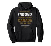 Kanada Canada Toronto Montreal Vancouver Pullover Hoodie, Unisex für Erwachsene, Schwarz, S