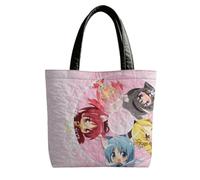 KanameMadoka Tote Bags Anime Schultertasche Große Kapazität Faltbare Reisetasche Kanamemadoka Anime Handtasche, Kanamemadoka Typ 2, 30 * 40CM