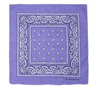 Kandharis Bandana Vierecktuch Kopftuch in Paisley Muster aus Baumwolle 55cmx55cm Violett