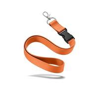 Kandinsky 25 Stück - 25mm Schlüsselbänder Lanyards, Orange, 90cm mit Steckschnalle, geeignet für Messen, Events und Veranstaltungen, Ausweishüllen und Skipass
