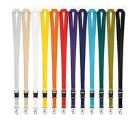 Kandinsky 25 Stück - ORANGE SCHLÜSSELBÄNDER - Original Schnellverschluss 20mm x 900mm Lanyards Umhängebänder geeignet für Messen und Veranstaltungen.
