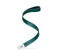 Kandinsky Schlüsselbänder Lanyards unbedruckt, Dunkelgrün (grün), mit Verschluss, 20 mm Breite (50 Stück)