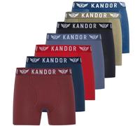 Kandor Bambus Boxershorts Herren - 7er Pack, Weich, Atmungsaktiv Unterwäsche für Männer, Herren- Unterhosen aus Bambus Viscose und Baumwolle, Einfarbig & Schwarz Boxer Briefs Set, Mix Set:Olive,XL
